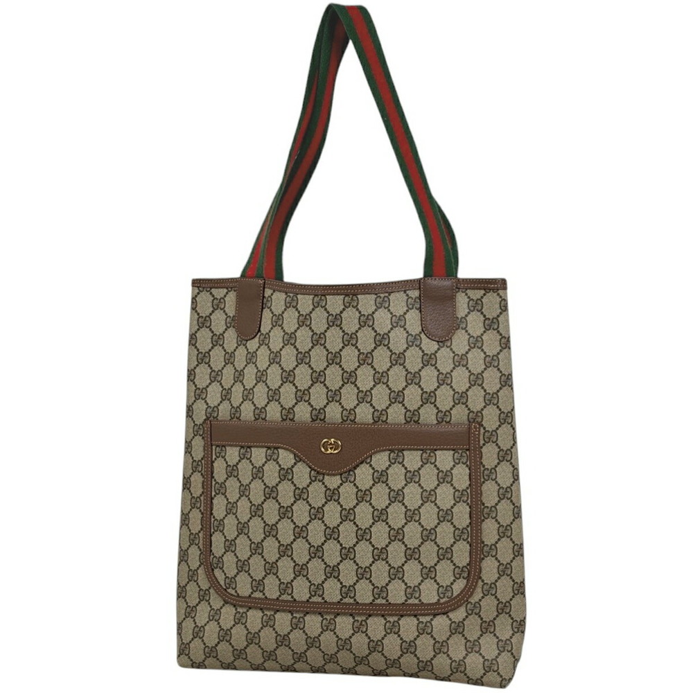 Gucci GG tote bag Sherry Web canvas beige